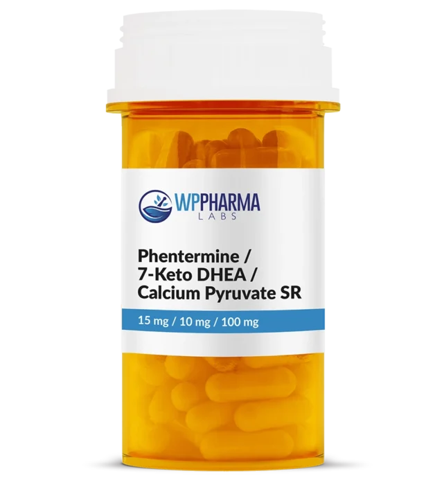 Phentermine 7-Keto DHEA Calcium Pyruvate SR Compounding