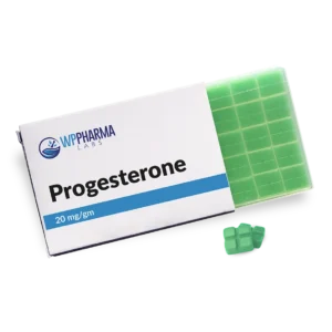 Progesterone gel troche
