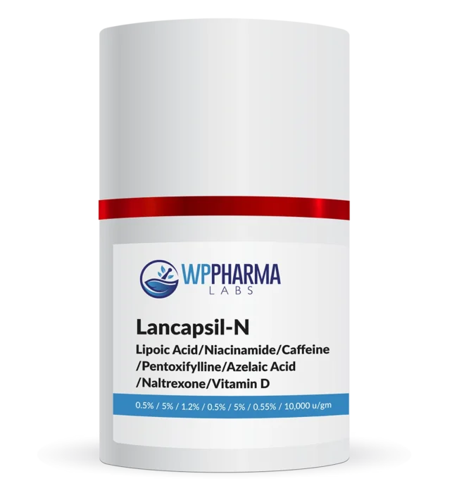 Lipoic Acid Niacinamide Caffeine Pentoxifylline Azelaic Acid Naltrexone Vitamin D (Lancapsil-N)
