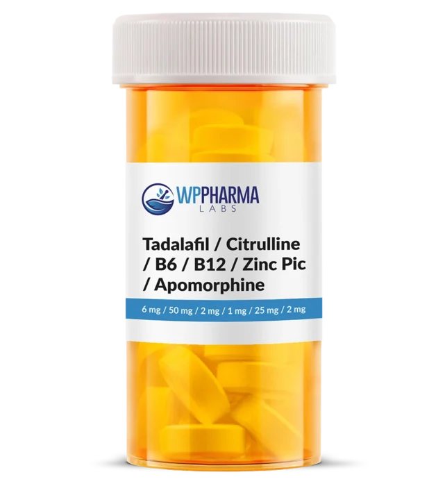 Tadalafil Citrulline B6 B12 Zinc Picolinate Apomorphine (EDaily Plus)