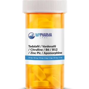 Tadalafil Vardenafil Citrulline B6 B12 Zinc Picolinate Apomorphine (EDPro PRN)